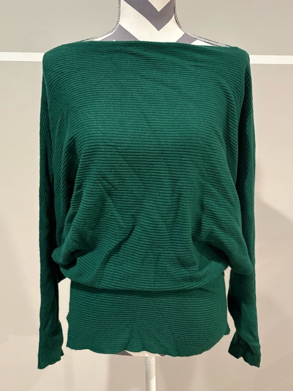 Chicwish Emerald Green Ribbed Knit Top